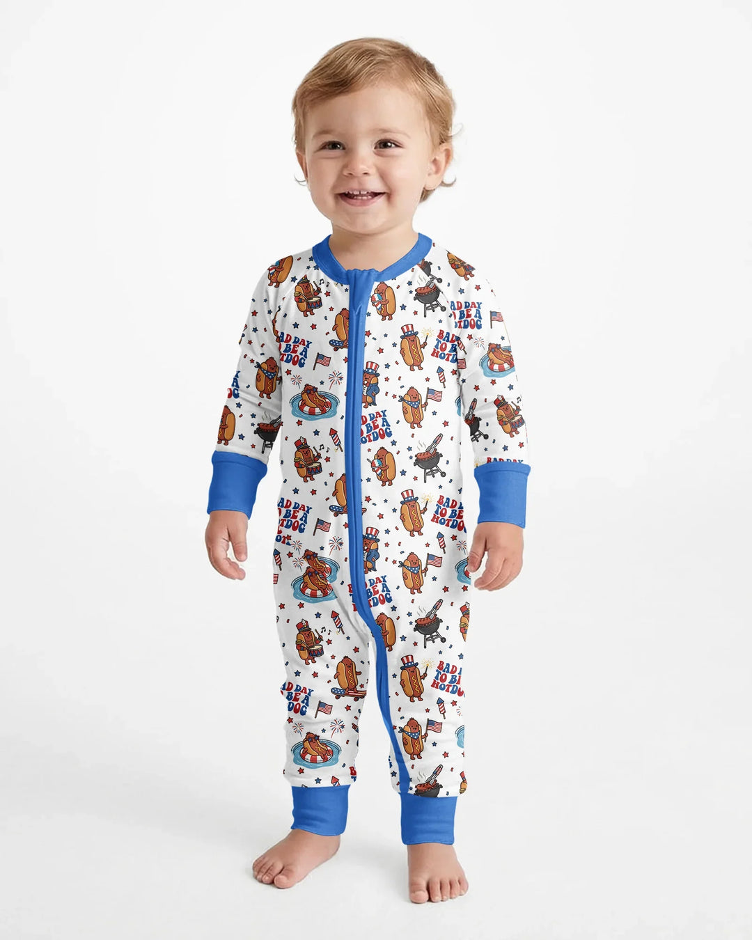 Hot Dog Patriotic Bamboo Convertible Zippy