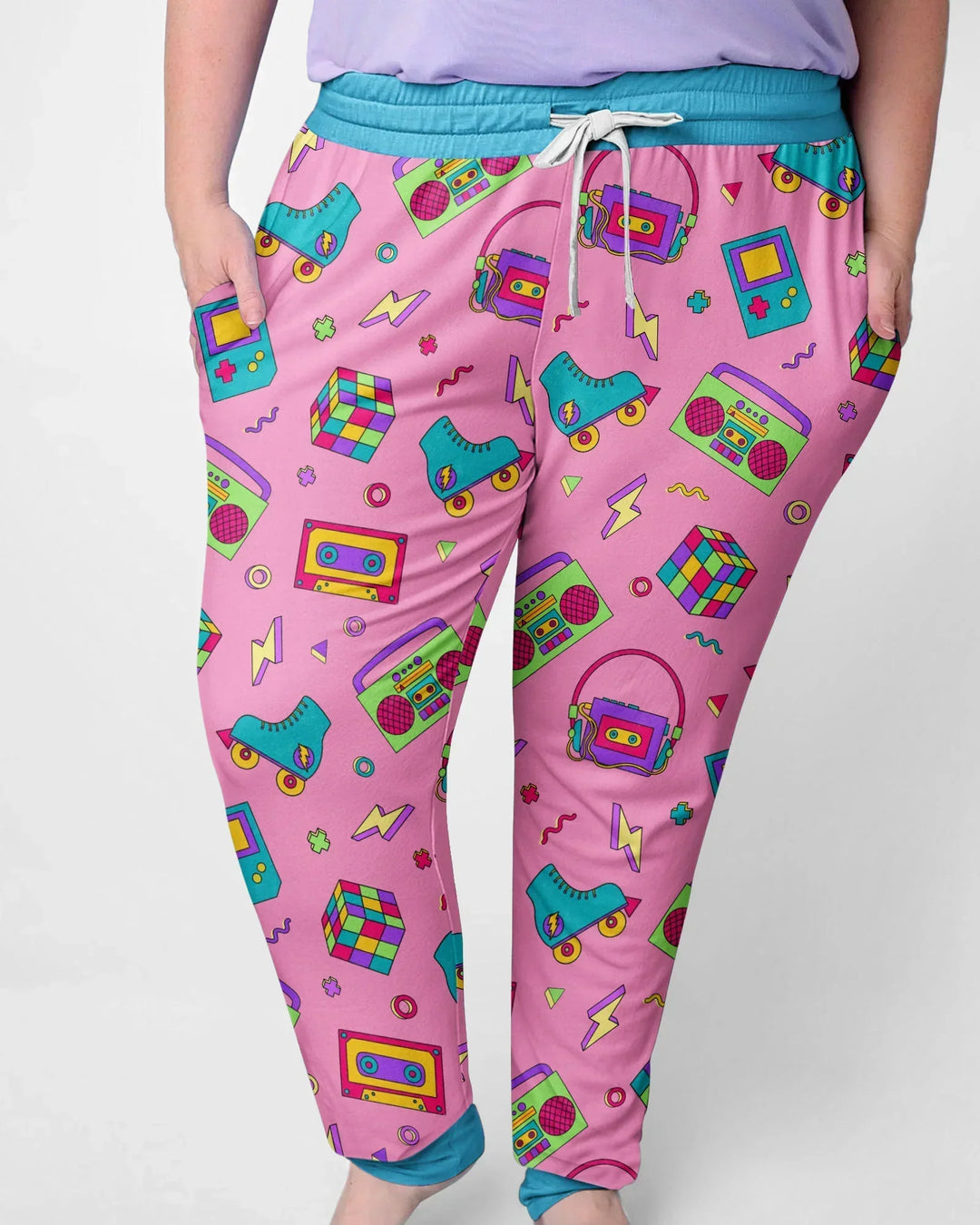 80s Retro Neon Bamboo Women Pajama Set