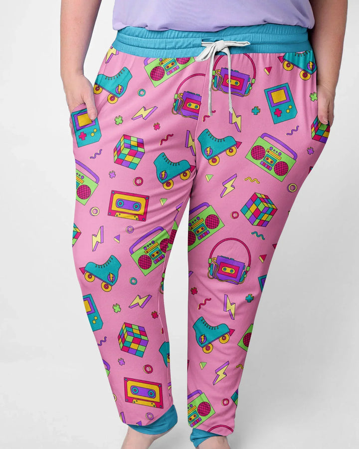 80s Retro Neon Bamboo Women Pajama Set