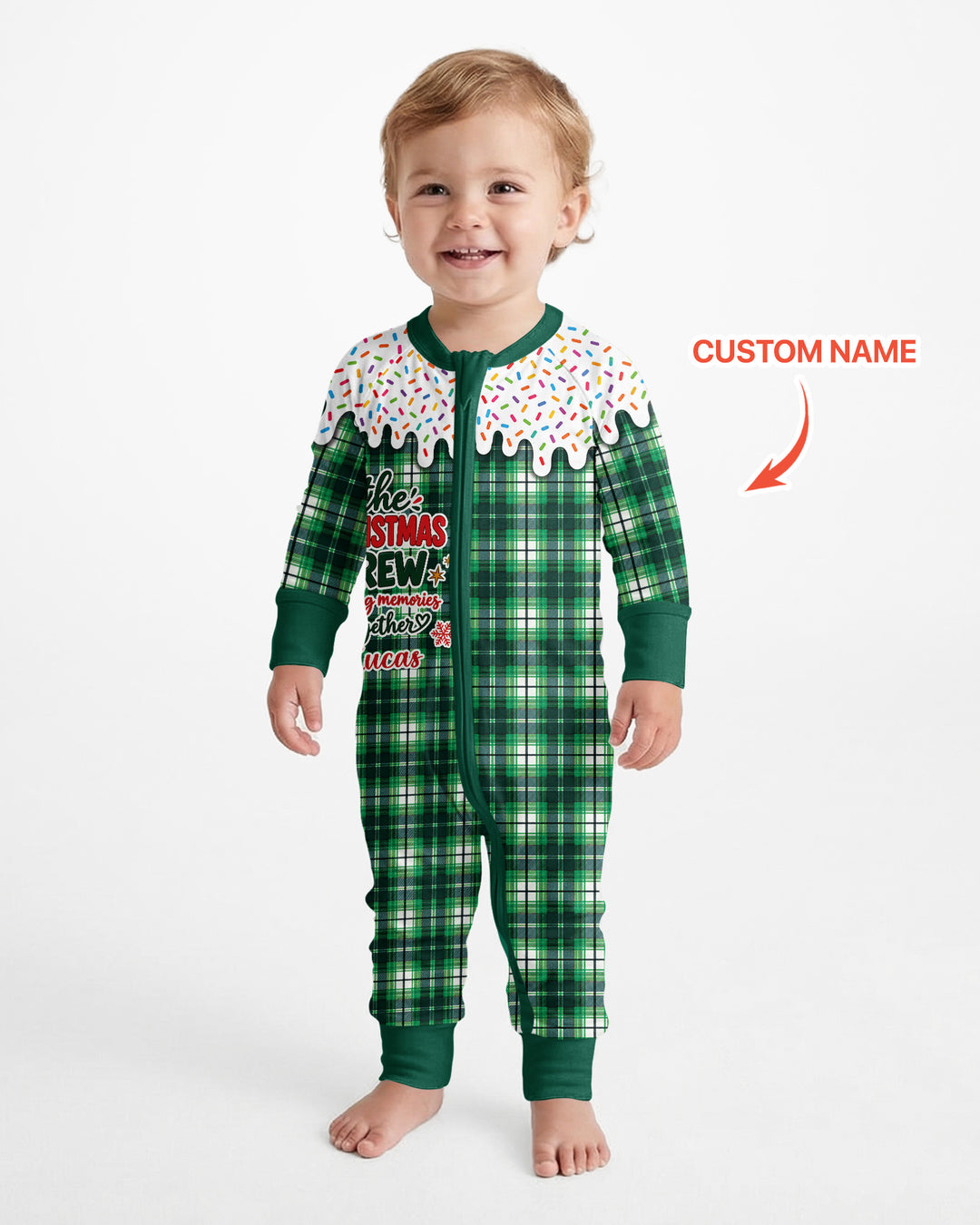 The Christmas Crew Custom Name Bamboo Convertible Zippy