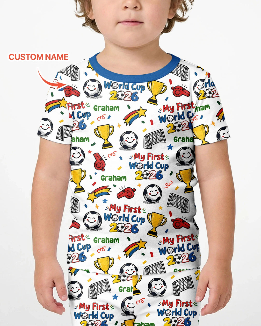 Pijama de bambú de dos piezas de manga corta con pantalón corto, plantilla personalizada