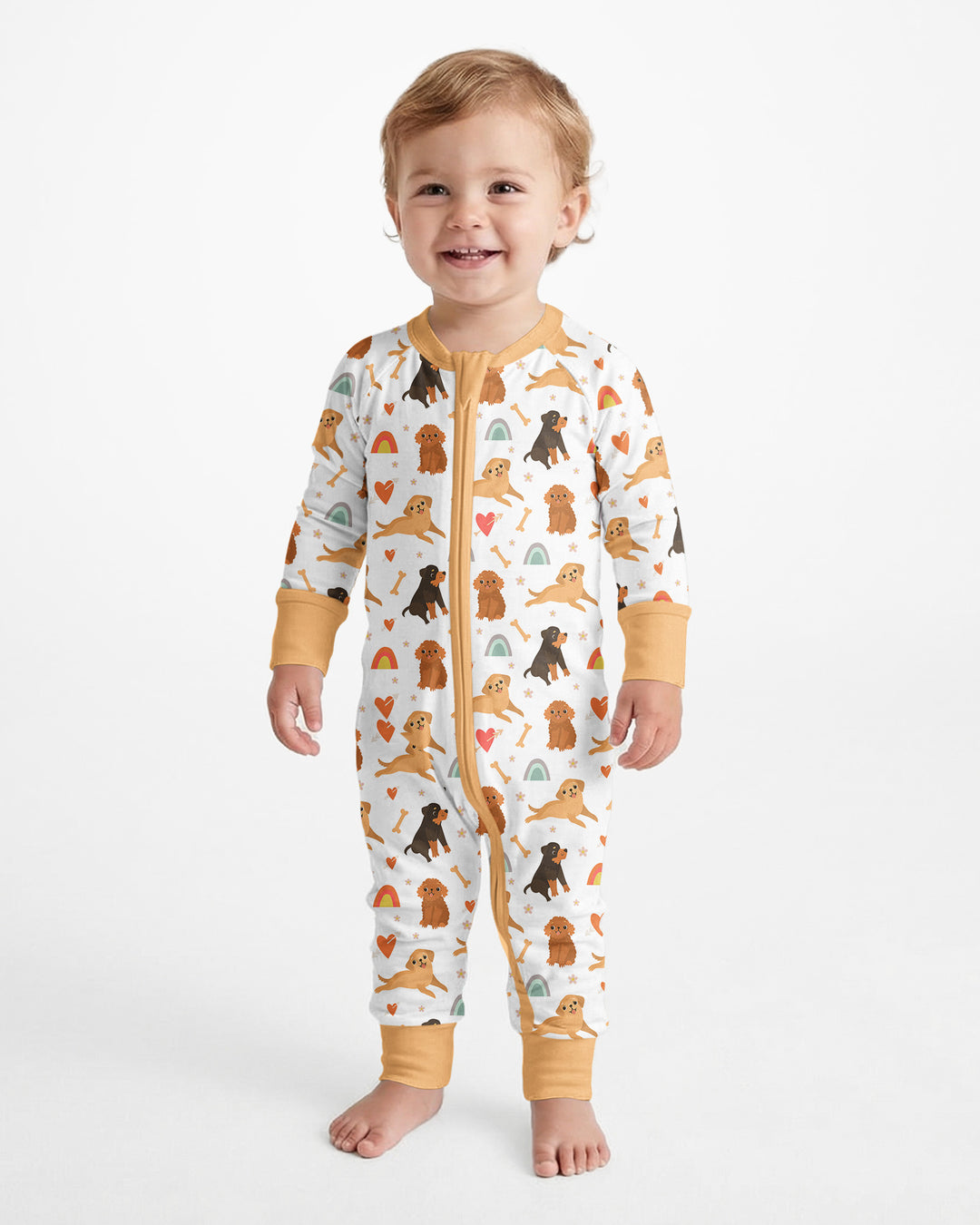Brown Dogs Bamboo Convertible Zippered Romper