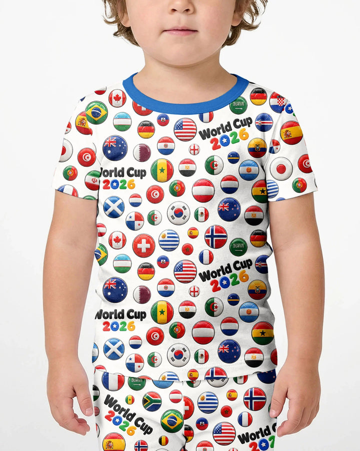 Conjunto de Pijama de Dos Piezas de Bambú con Mangas Cortas y Pantalones Cortos
