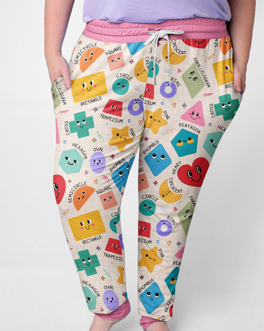 Happy Shape Squad Family Matching Bamboo Women Pajama Set