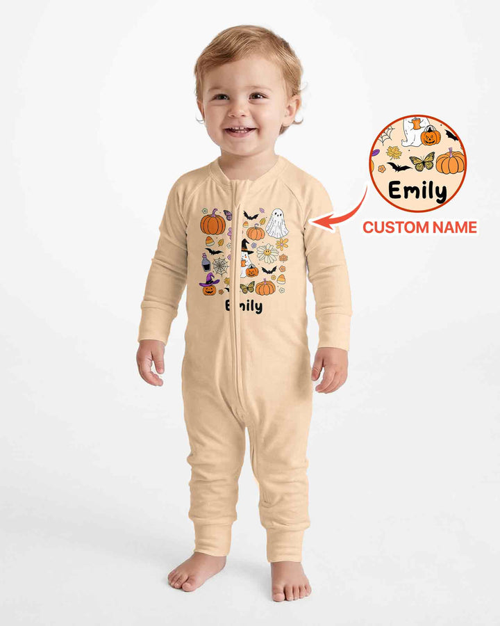 Personalized Retro Halloween Bamboo Convertible Zippy