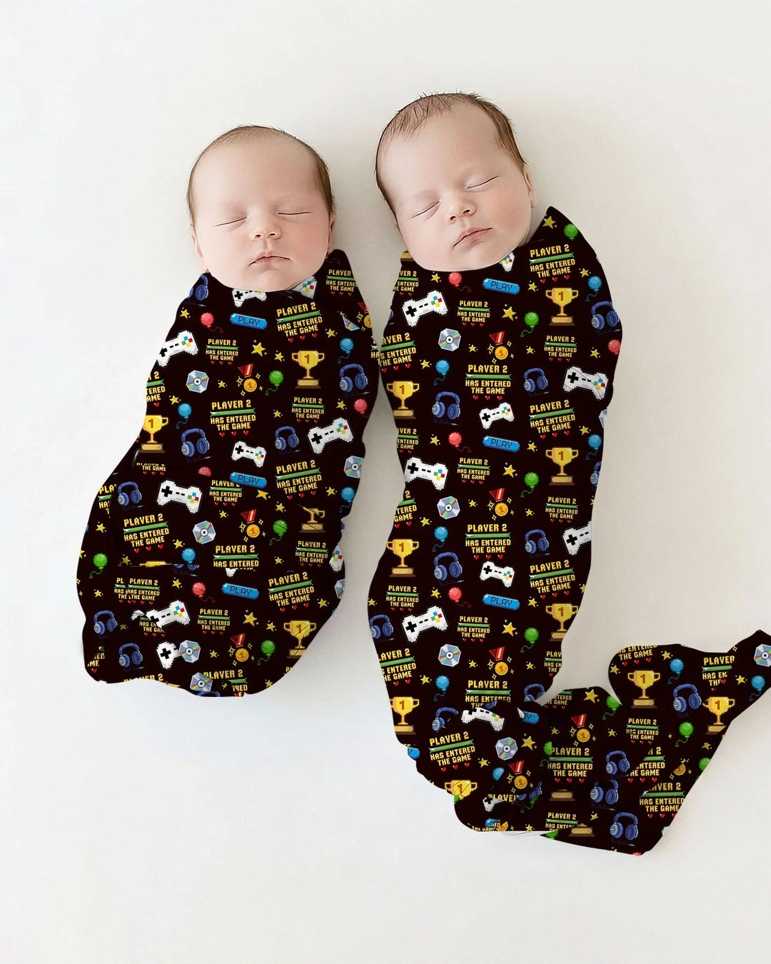 Leveled Up Daddy & Me Matching swaddle blanket