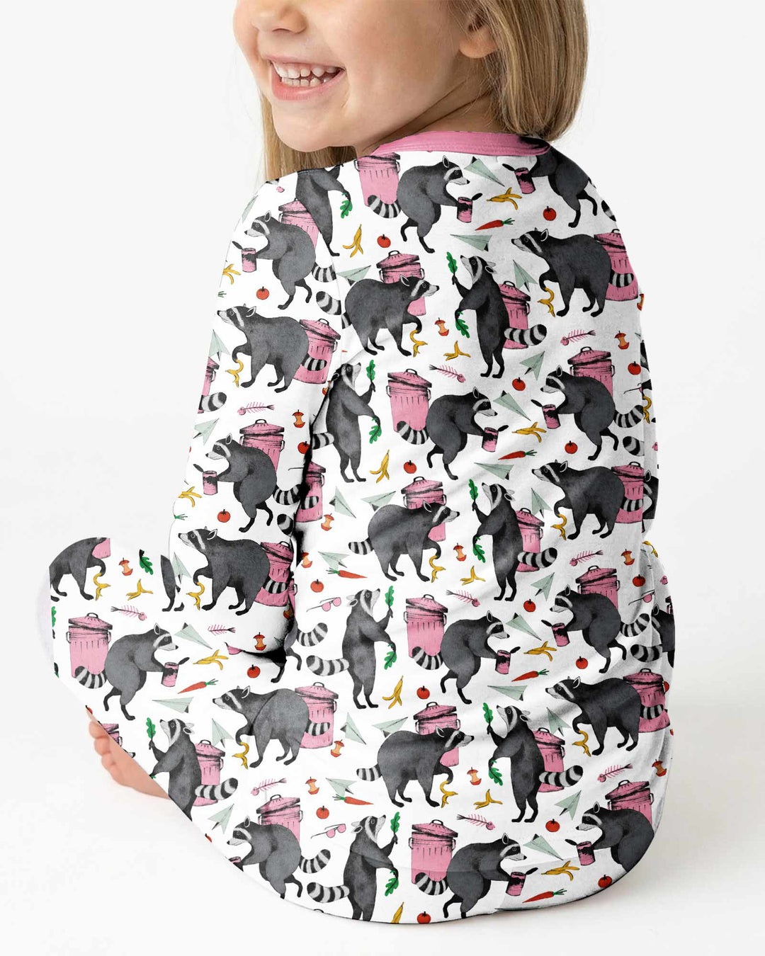 Trash Panda Adventures Bamboo Two Piece Long Sleeve Pajama Set