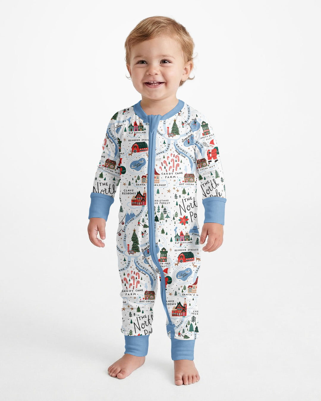 The North Pole Map Bamboo Convertible Zippy