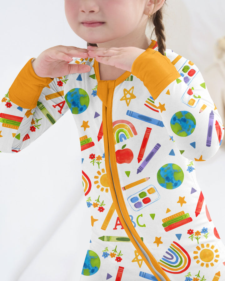 School Scribbles Bamboo Convertible Zippy