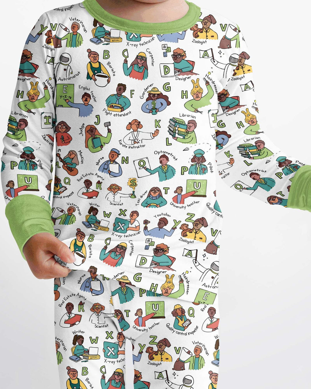 Conjunto de pijama de dos piezas de bambú de manga larga