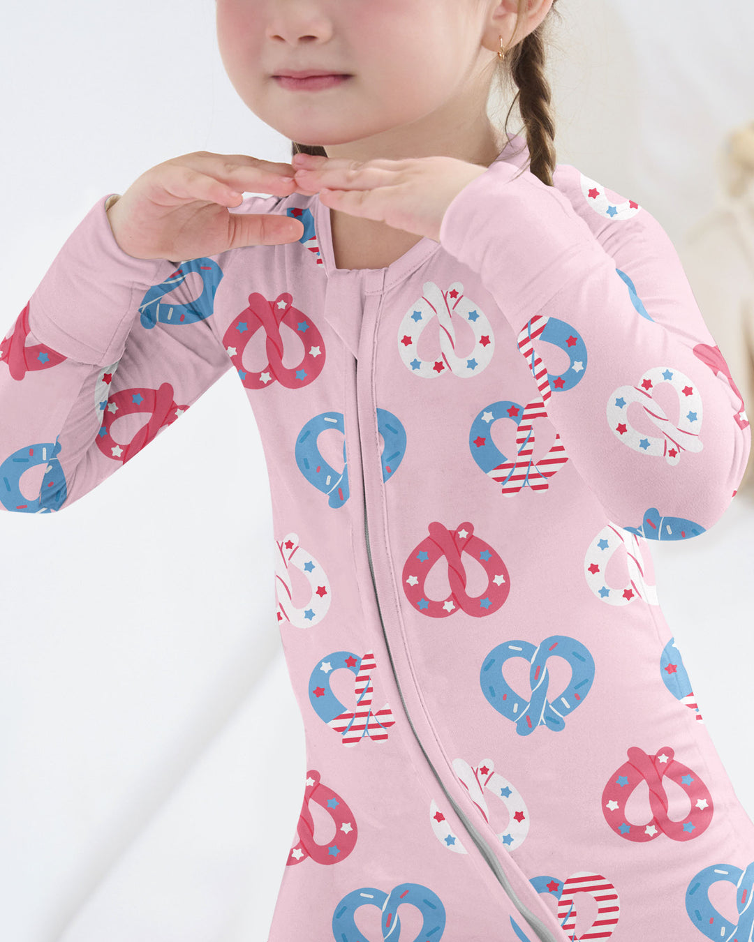 4th of July Pretzel  Bamboo Convertible Zippy