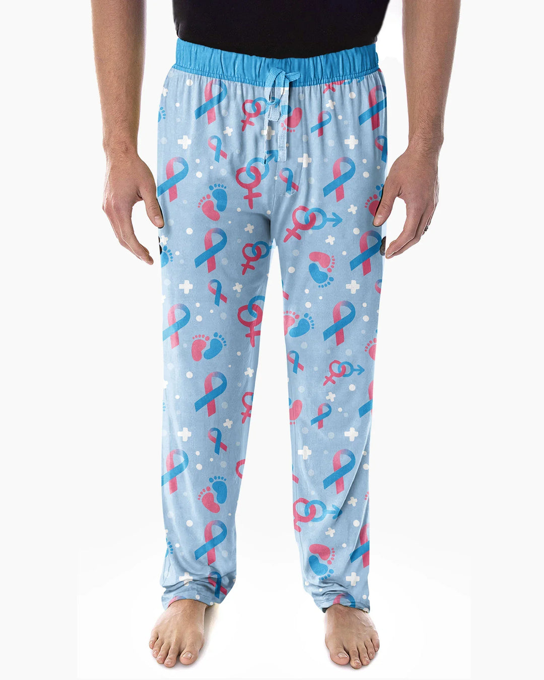 Infertility Awareness Blue and Pink Bamboo Men's Pajama Set