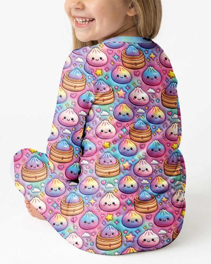 Glitter Dumpling Galaxy Bamboo Two Piece Long Sleeve Pajama Set