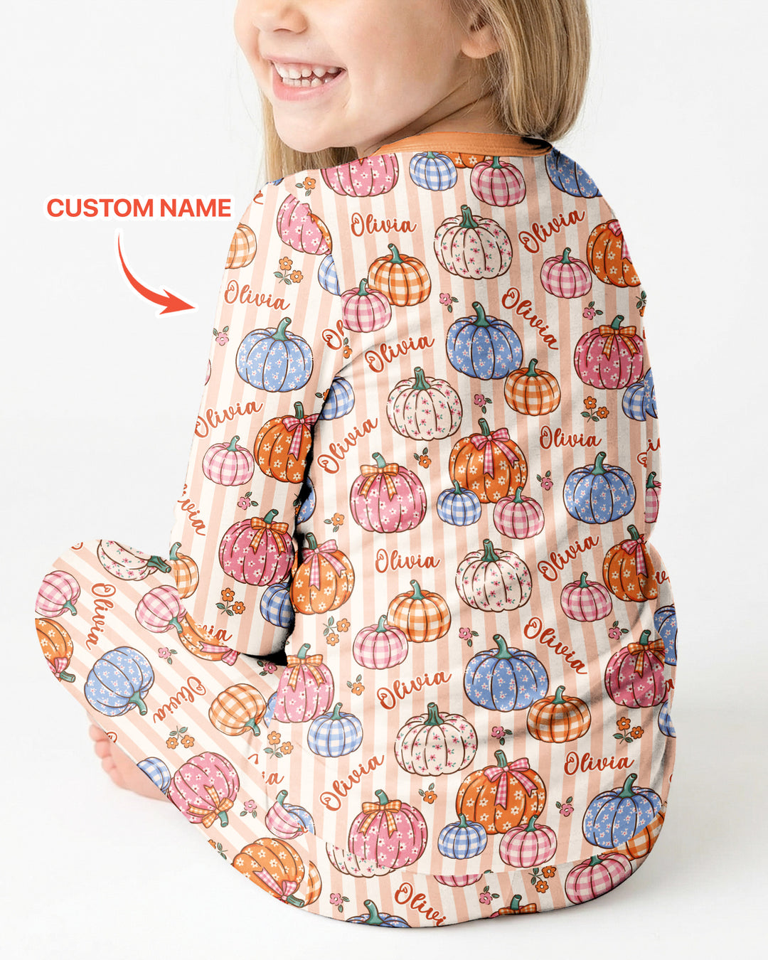 Conjunto de pijama de dos piezas de bambú con mangas largas, plantilla PERSONALIZADA