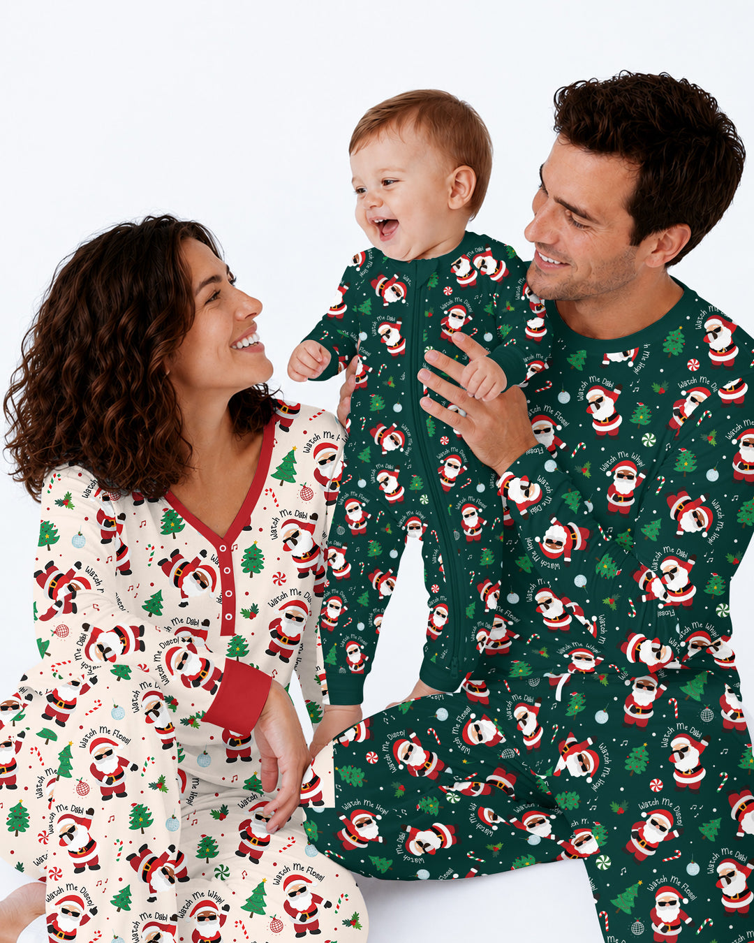 Santa's Christmas Dance Party Bamboo Men's Pajama Set