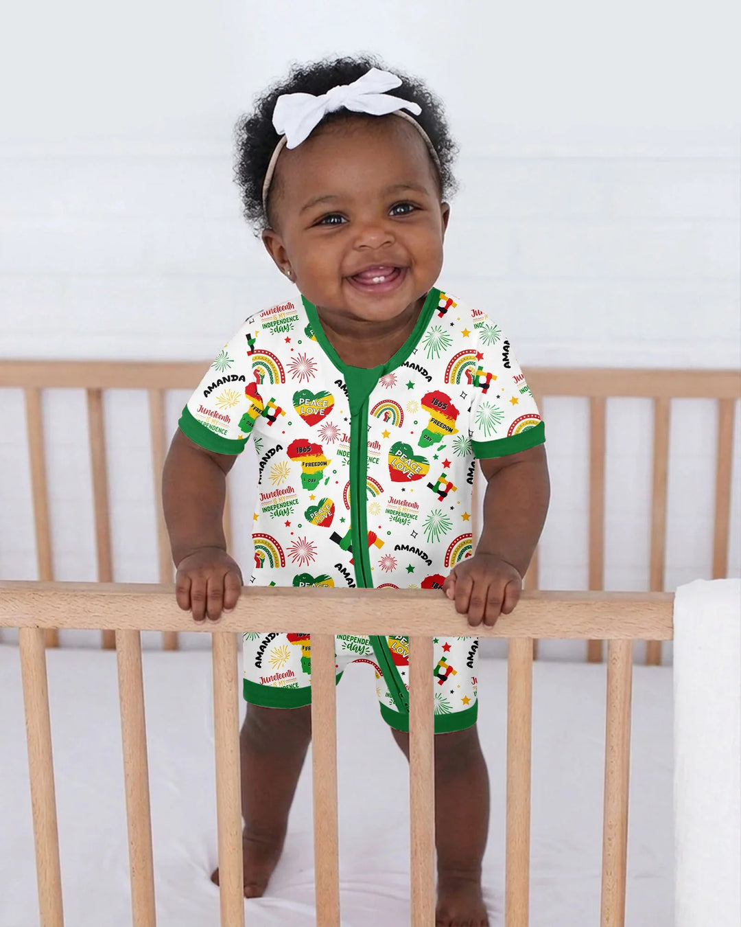 Custom Name Juneteenth Is My Independence Day Bamboo Shorty Zippy