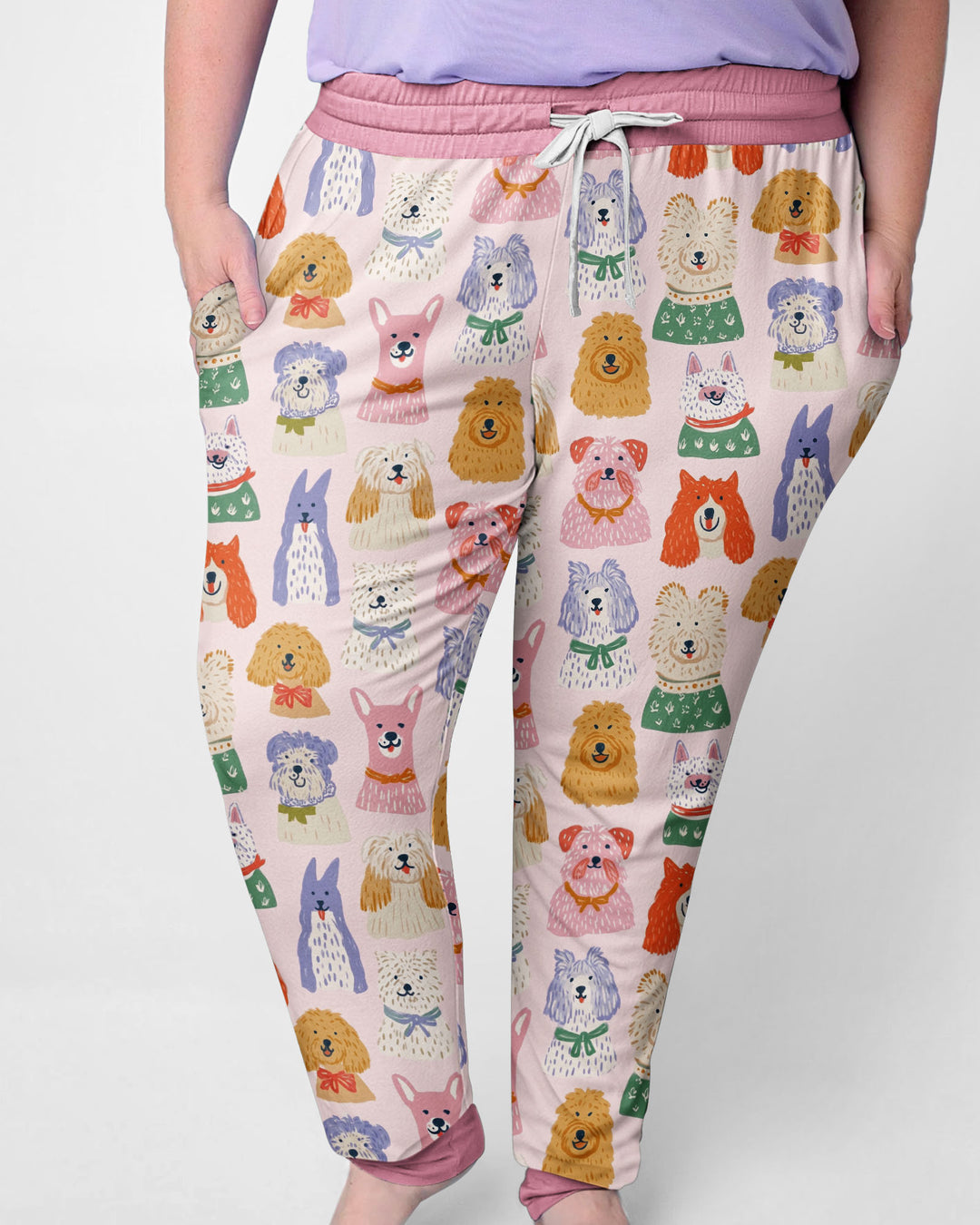Plantilla de conjunto de pijama de mujer de bambú