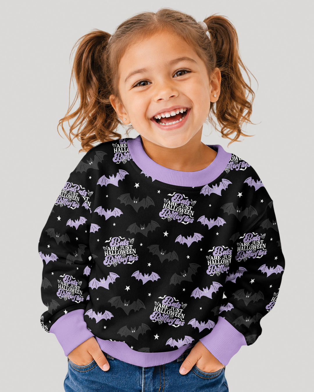 Halloween Butterflies Bamboo Crewneck Sweatshirt