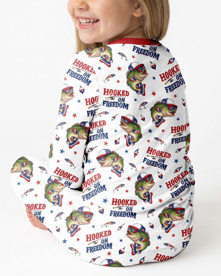 Hooked On Freedom Bamboo Two Piece Long Sleeve Pajama Set