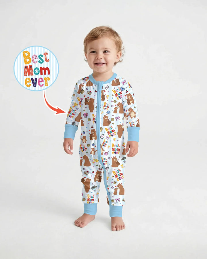 Best Mama Bear Ever Family Matching Bamboo Convertible Zippy