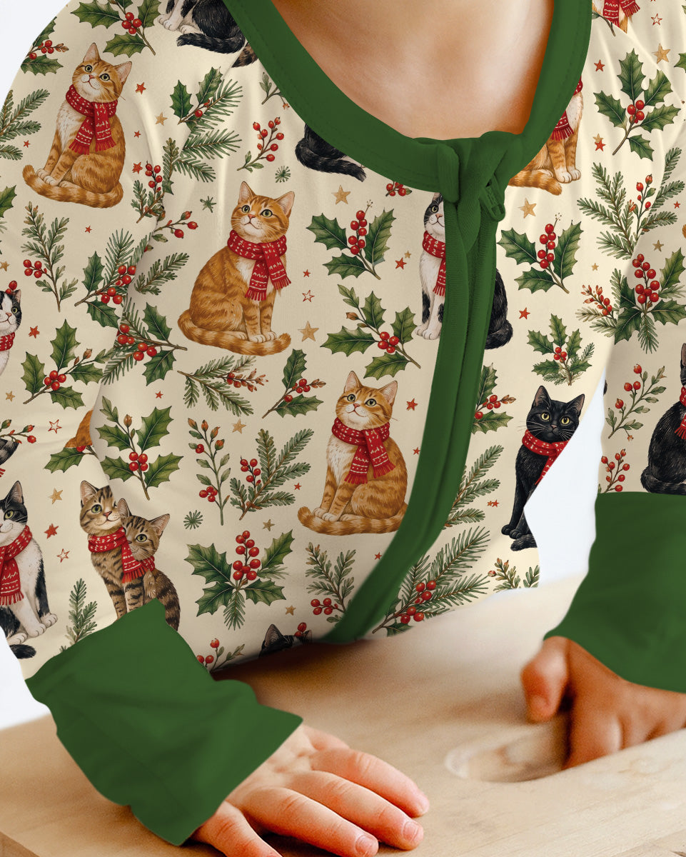 Christmas Cat Carolers Bamboo Convertible Zippy