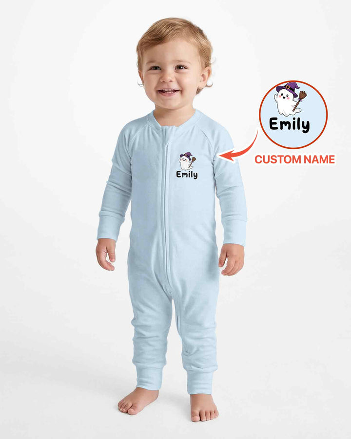 Personalized Spooky One Baby Boo Halloween First Birthday Bamboo Convertible Zippy