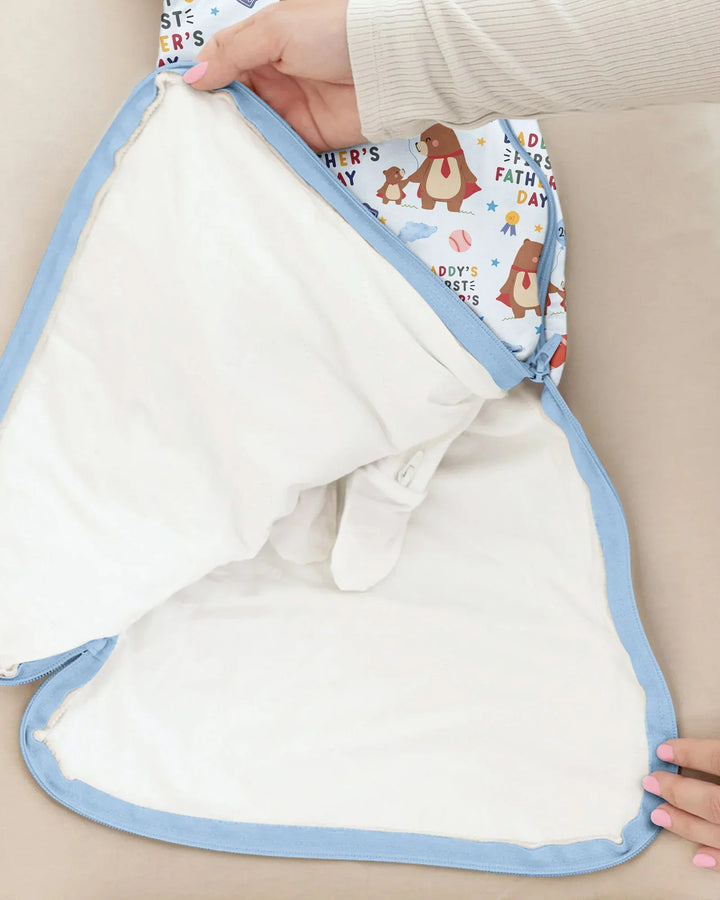 First Father's Day Daddy Bear Family Matching Bamboo Sleep Bag