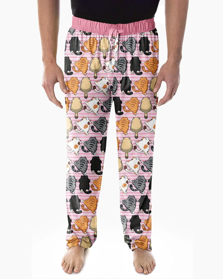 Funny Cat Butts Club Family Matching Bamboo Men's Pajama Set