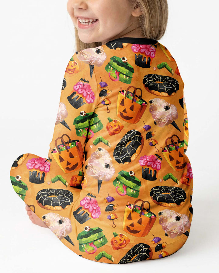 Spooky Snack Shack Bamboo Two Piece Long Sleeve Pajama Set