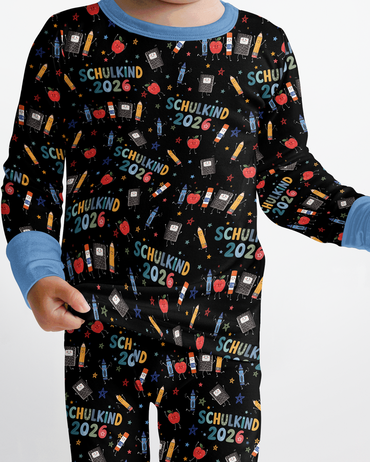 Conjunto de pijama de dos piezas de bambú de manga larga