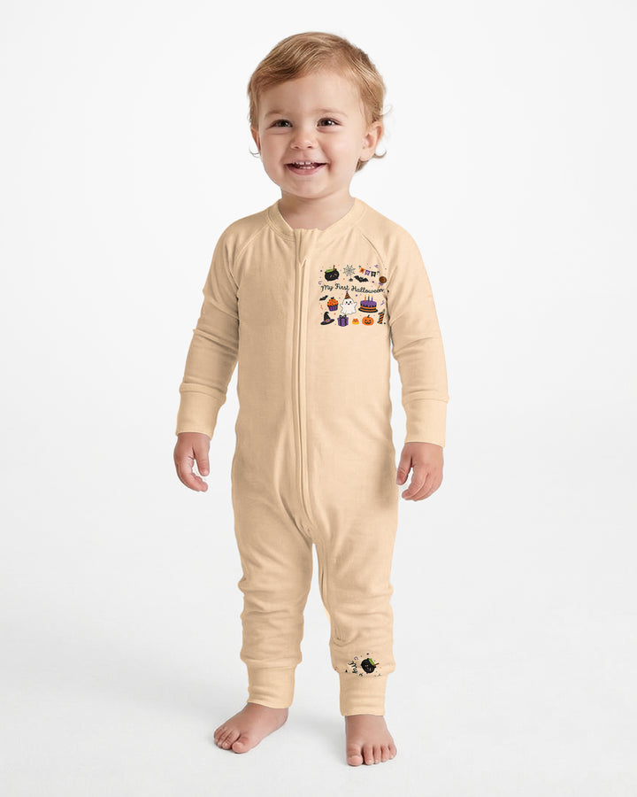 Personalized My First Halloween Pumpkin Bamboo Convertible Zippy