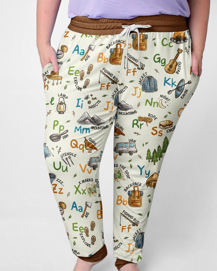 Plantilla de conjunto de pijama de mujer de bambú