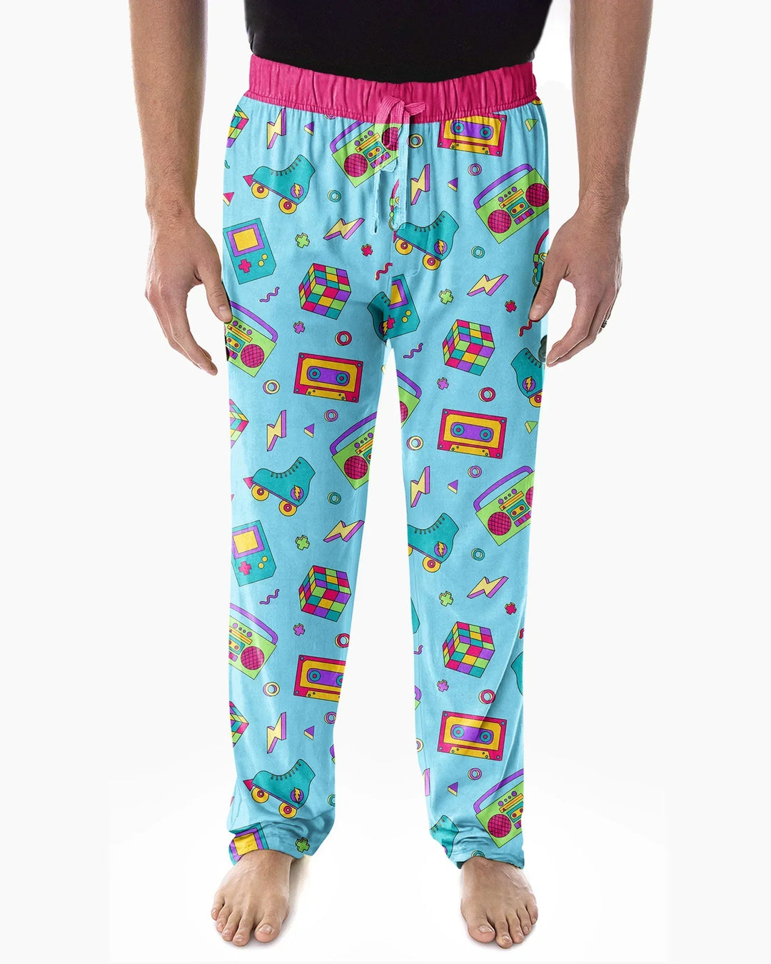 80s Retro Neon Bamboo Men's Pajama Set