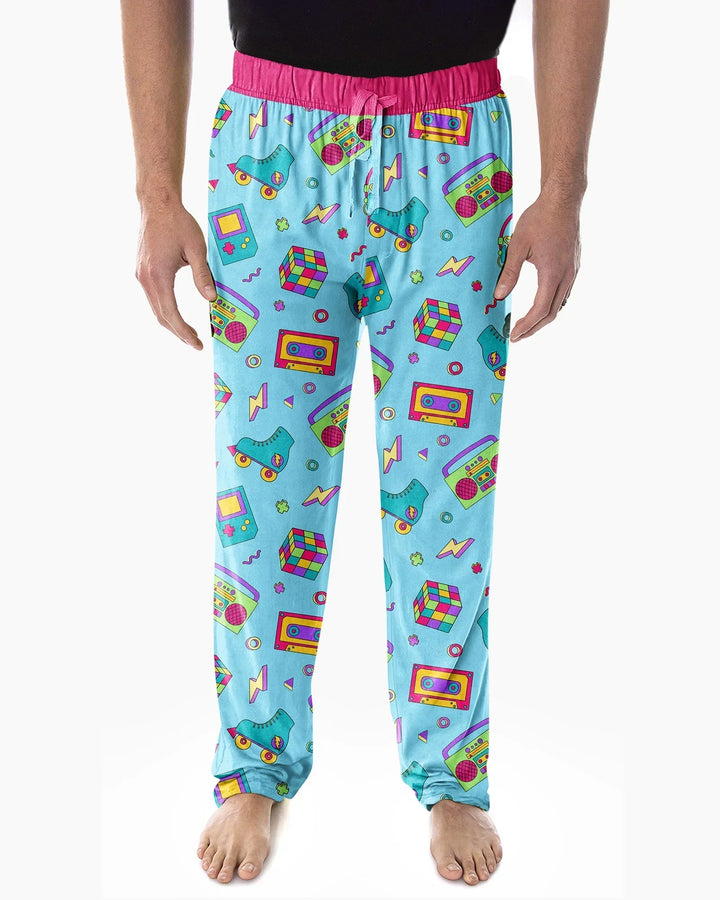 80s Retro Neon Bamboo Men's Pajama Set