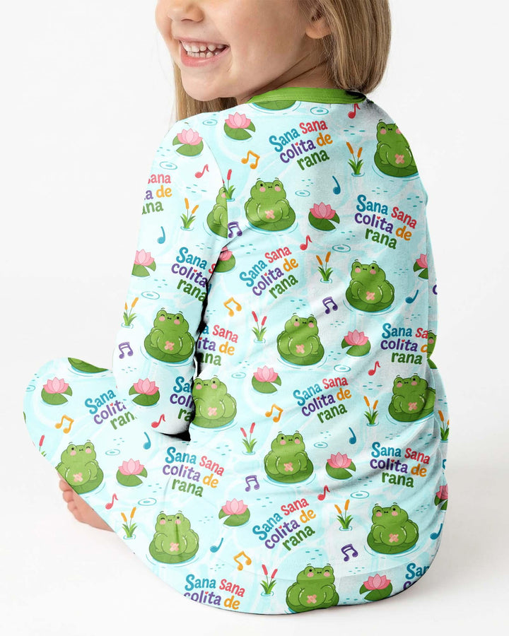 Sana Sana Colita De Rana Bamboo Two Piece Long Sleeve Pajama Set