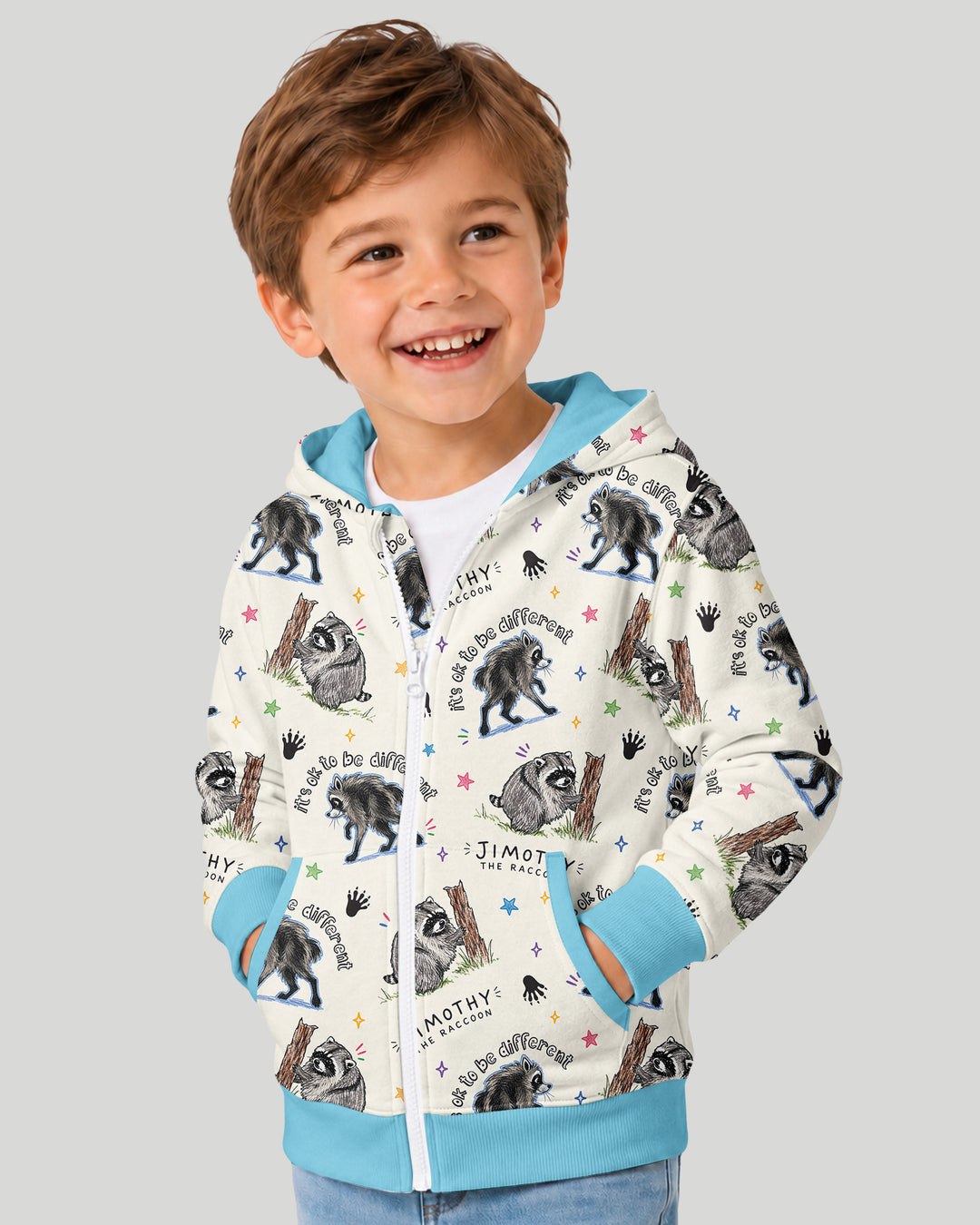 It's Okay to be Jimothy Bamboo Zip Hoodie