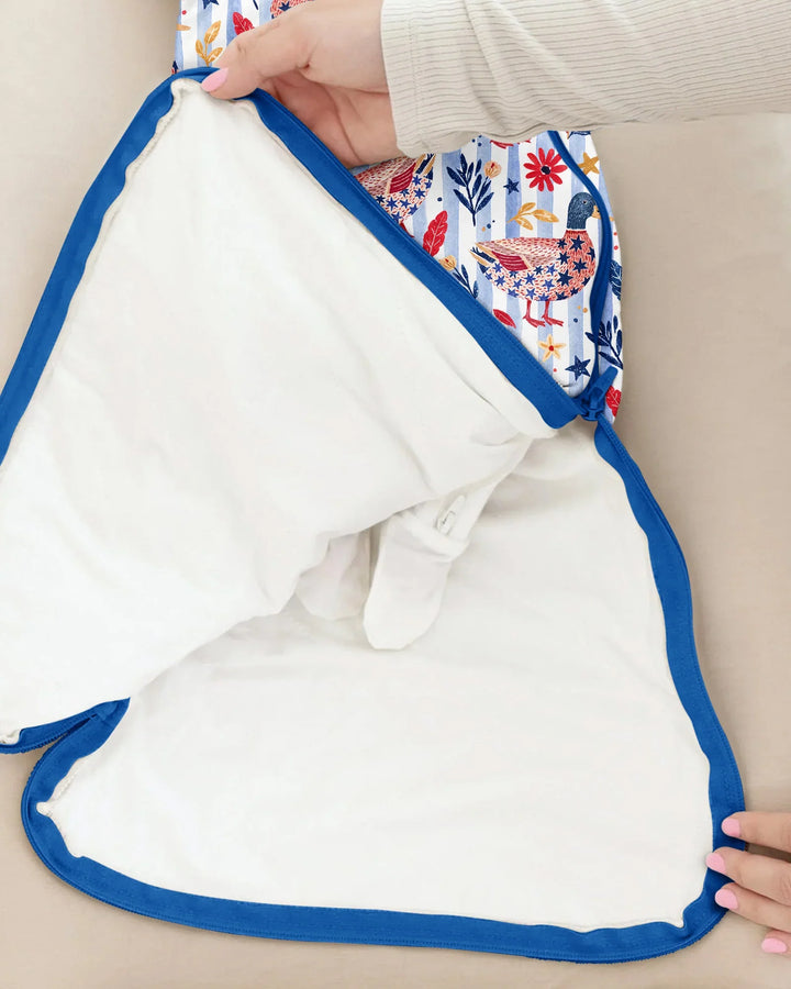 Patriotic Mallard Duck Bamboo Sleep Bag