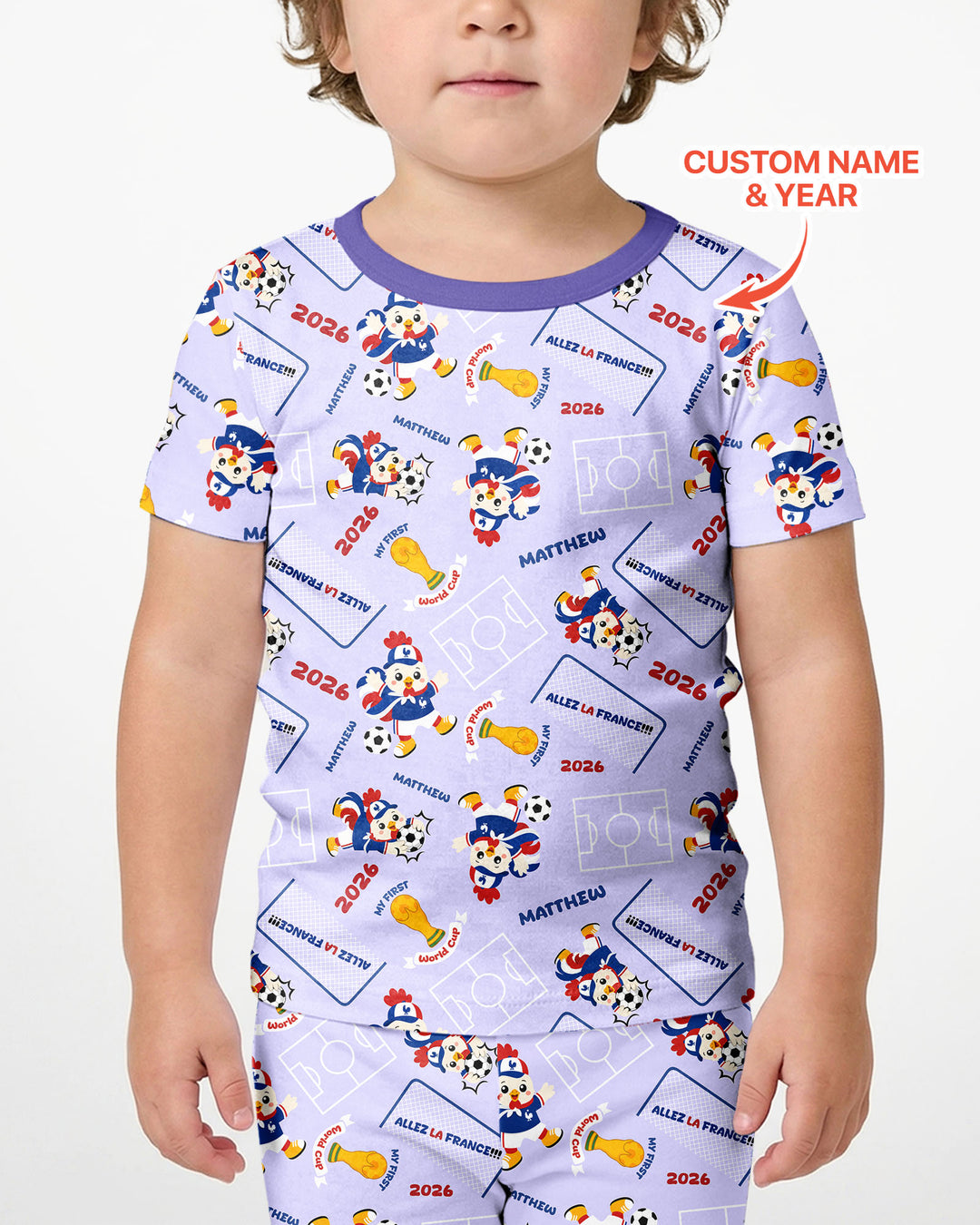 Pijama de bambú de dos piezas de manga corta con pantalón corto, plantilla personalizada