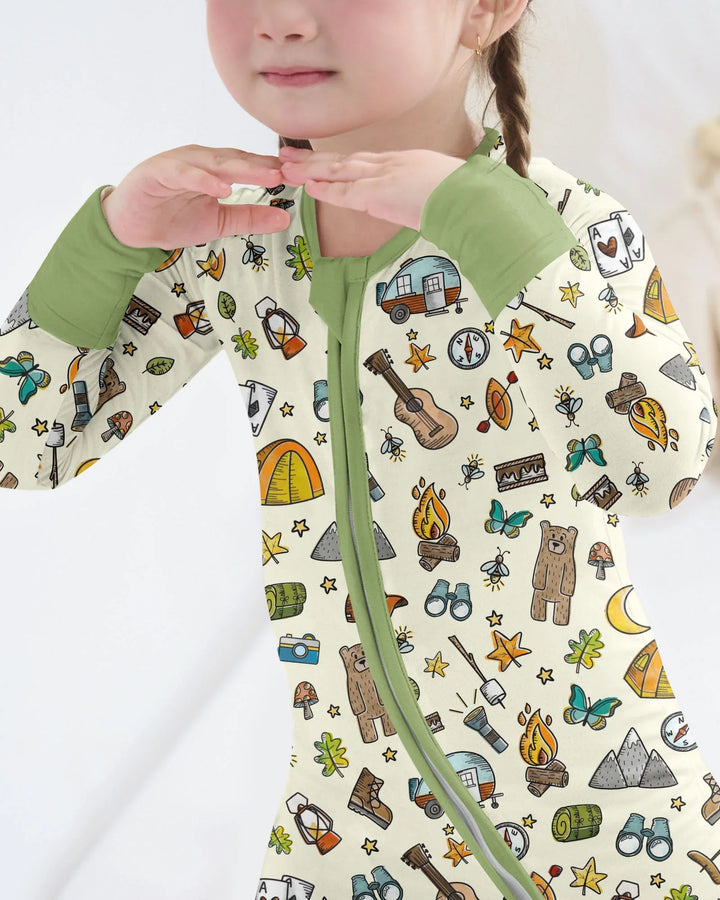 Love Camping Matching Family Bamboo Convertible Zippy