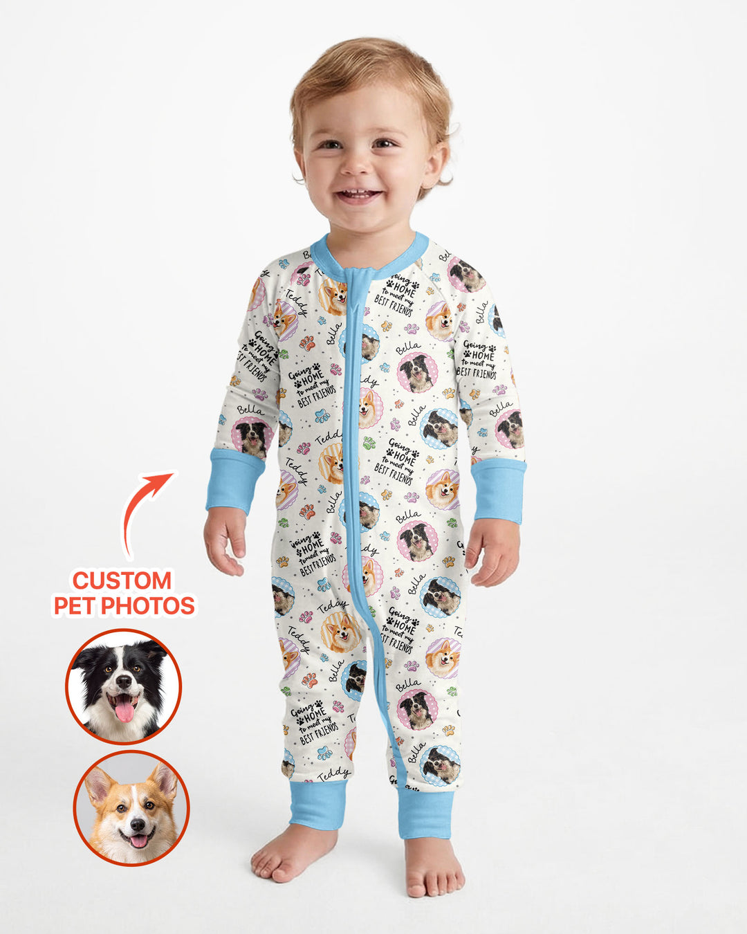 Custom Pet Photo My First Best Friend Bamboo Convertible Zippy