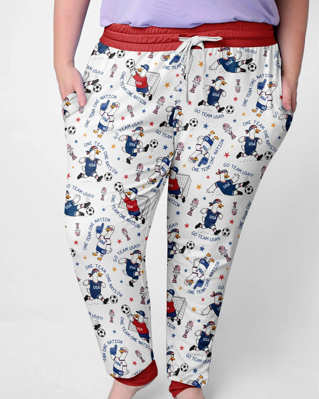 USA Soccer Goose Family Matching Bamboo Women Pajama Set