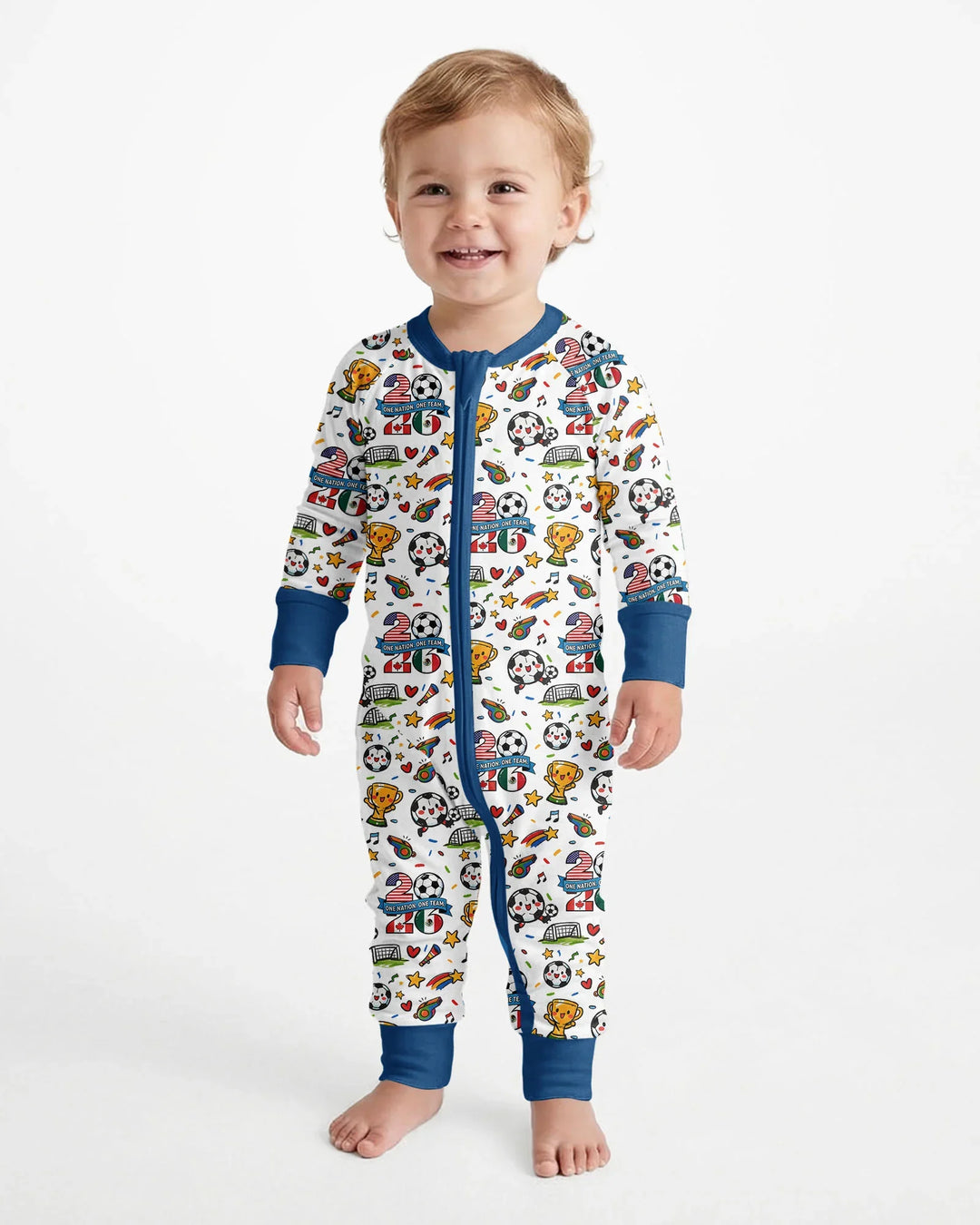 Soccer Fever 2026 Family Matching Bamboo Convertible Zippy