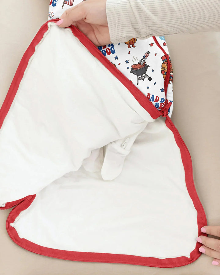 Hot Dog Patriotic Bamboo Sleep Bag