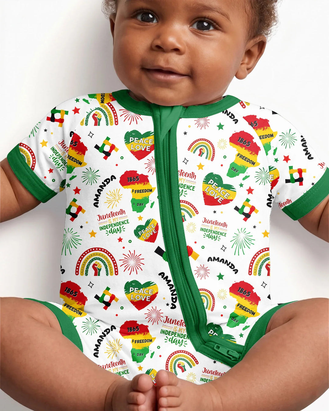 Custom Name Juneteenth Is My Independence Day Bamboo Shorty Zippy