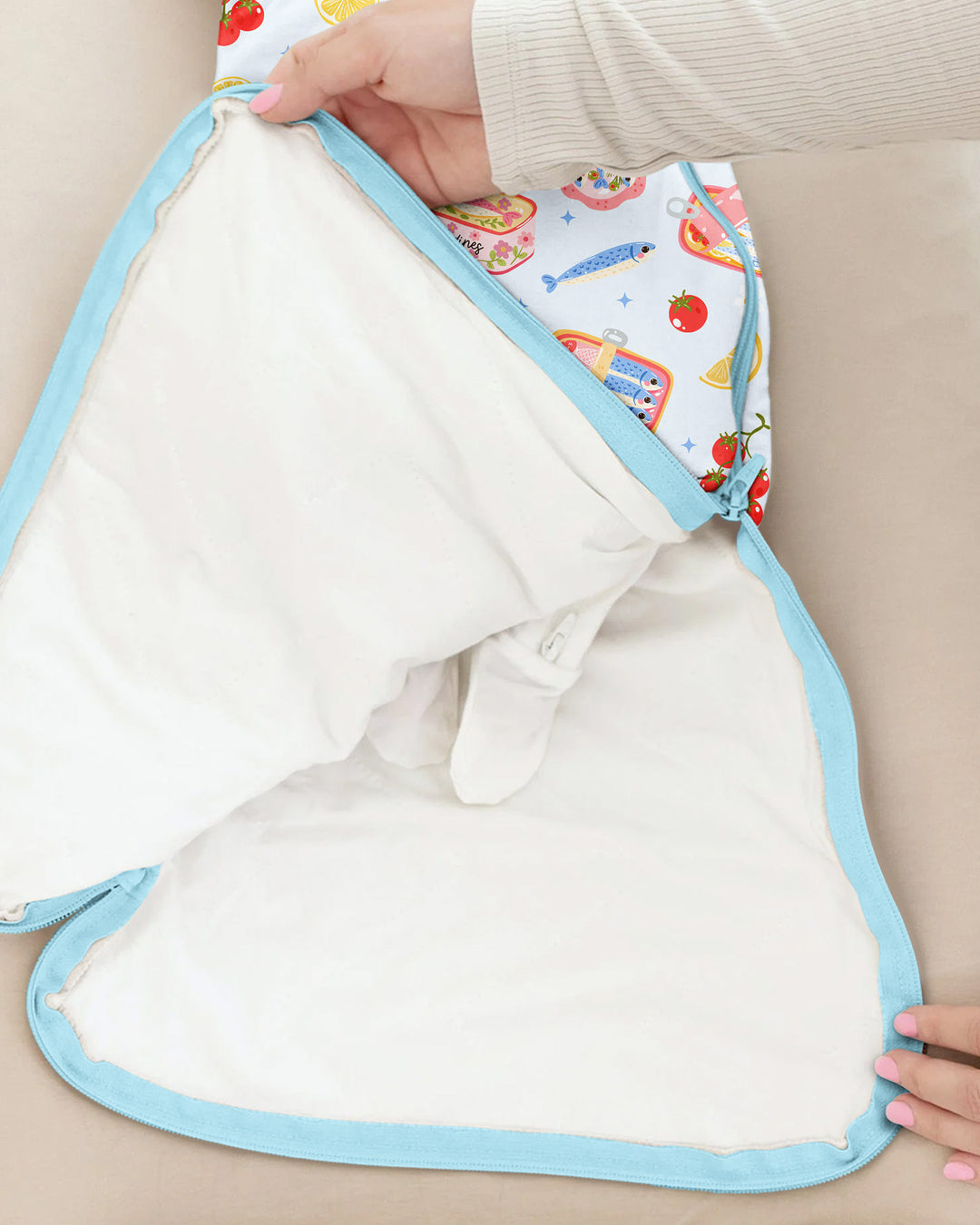 Preppy Sardines Bamboo Sleep Bag