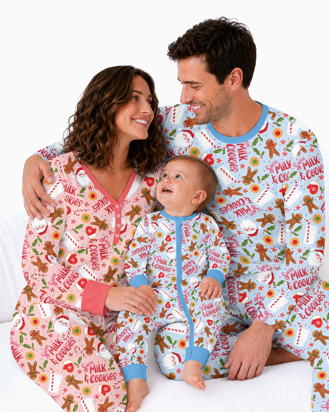 Santas, Milk and Cookies Bamboo Women Pajama Set