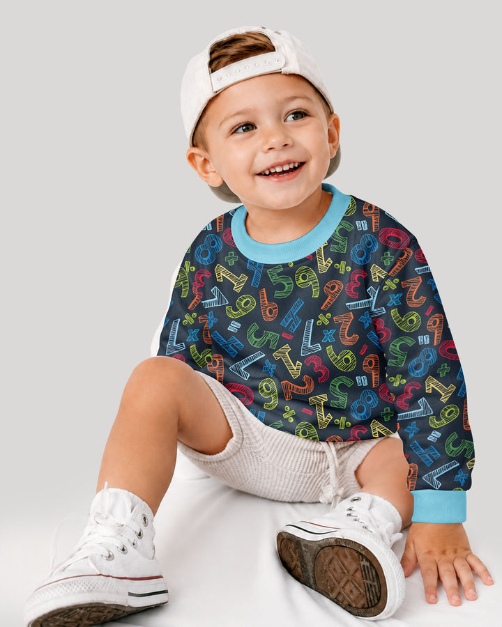 Math Doodles Bamboo Crewneck Sweatshirt