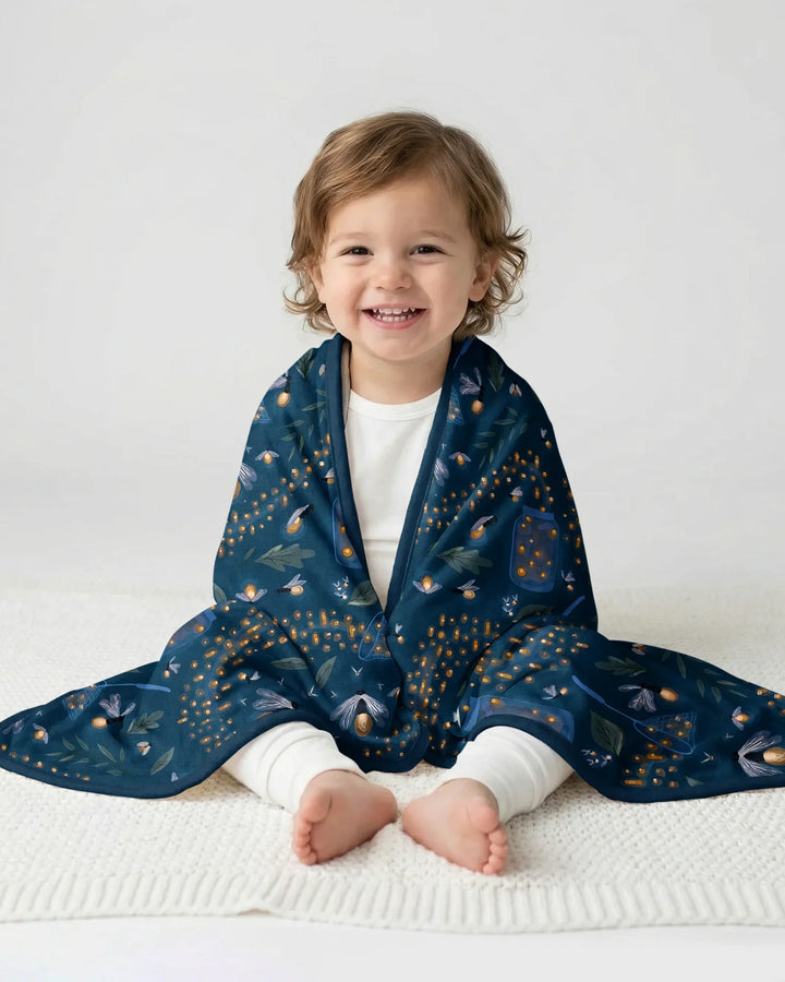 Catching Fireflies Bamboo Blanket