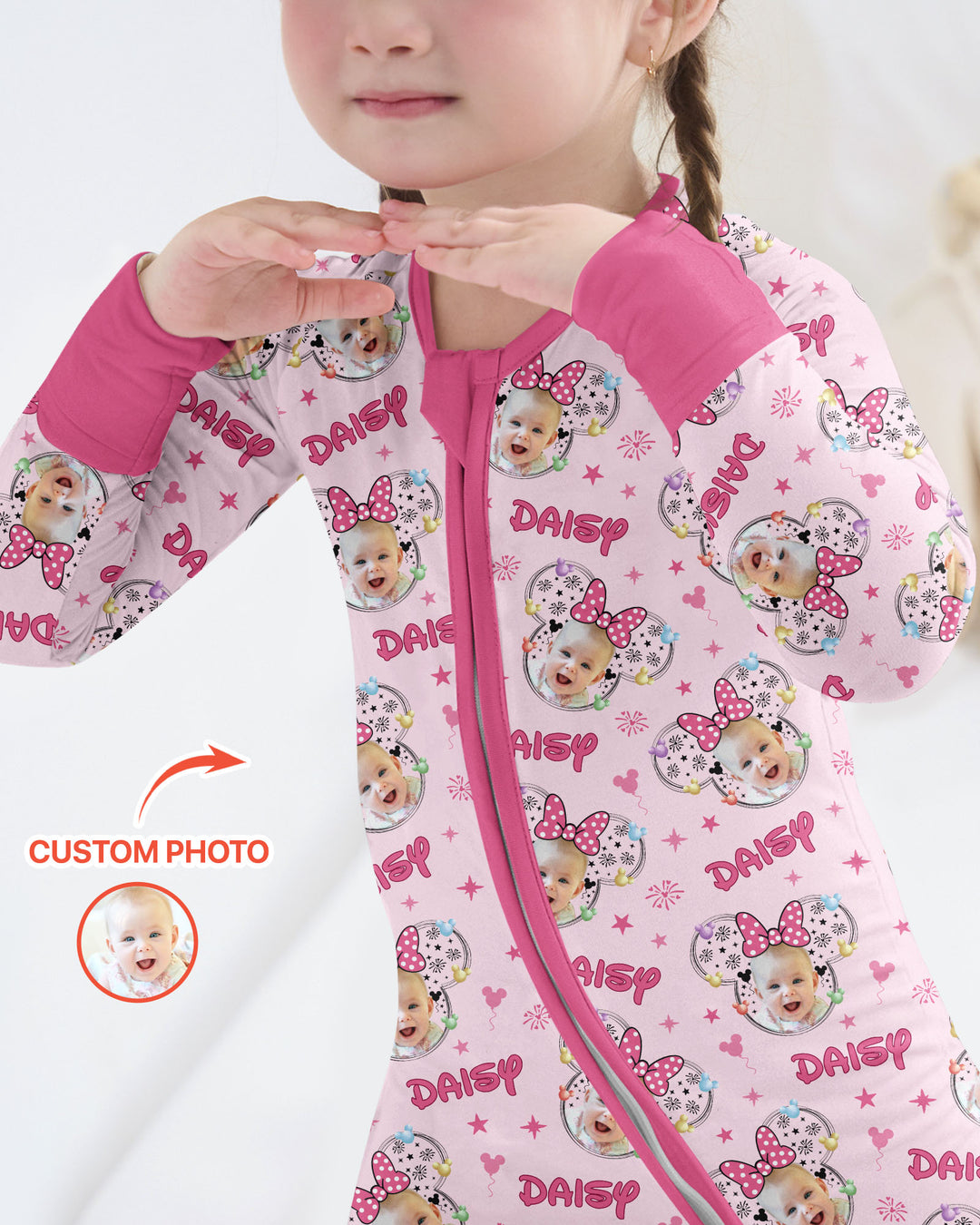 Custom Photo Little Princess Bamboo Convertible Zippy