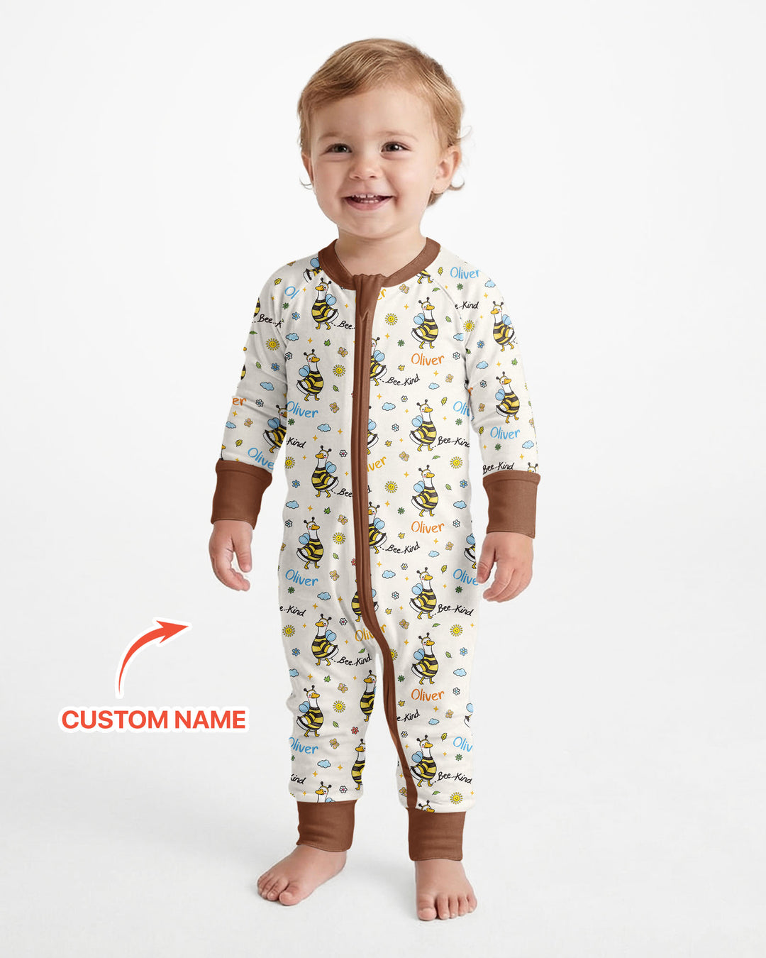 Custom Name Bee Kind The Goose Bamboo Convertible Zippy